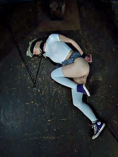 14 of Blonde Tied and Spread