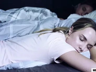 Stepfather having sex with a family friend at night