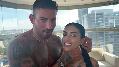 A Brazilian beauty had her ass wrecked for the first time.