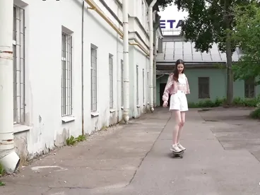 Skateboarder girl gets her tight asshole railed in intense anal action