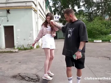 Skateboarder girl gets her tight asshole railed in intense anal action